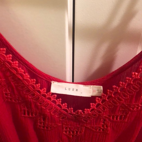 LUSH NORDSTROM RED ROMPER - Picture 2 of 5